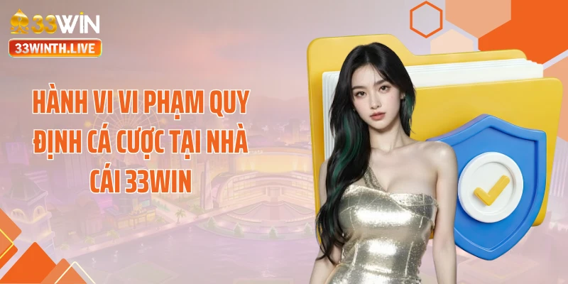 Hành vi vi phạm quy định cá cược tại nhà cái 33WIN